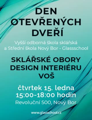 DOD sklo a interiér a VOŠ obdélník